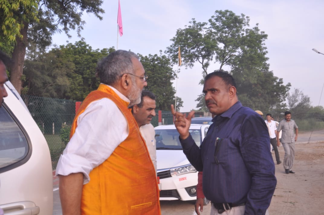 Visit of Cabinet Minister alongwith MOS at CSBF, Hisar on dated 15.08.2019
